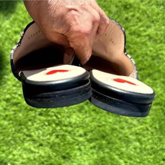 Gucci Princetown Romantic lace horsebit mules Black/Cream lace detail Size 36 - Picture 11 of 12